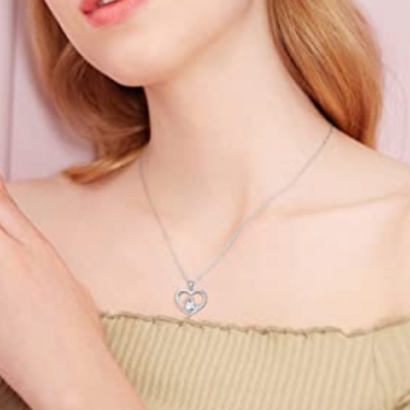 NEW .925 Sterling Silver Mousekewitz Heart CZ - Picture 5 of 7